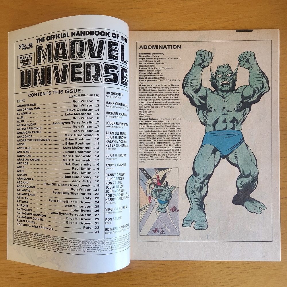 Marvel Universe #1 and #2 1983 - 1980s Comic Books (Lot of 2) - Picture 4 of 16